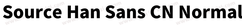 Source Han Sans CN Normall字体转换